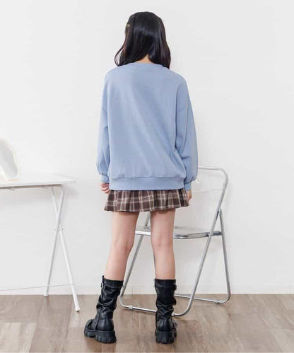 寬鬆衛衣&絎縫斜挎包套裝