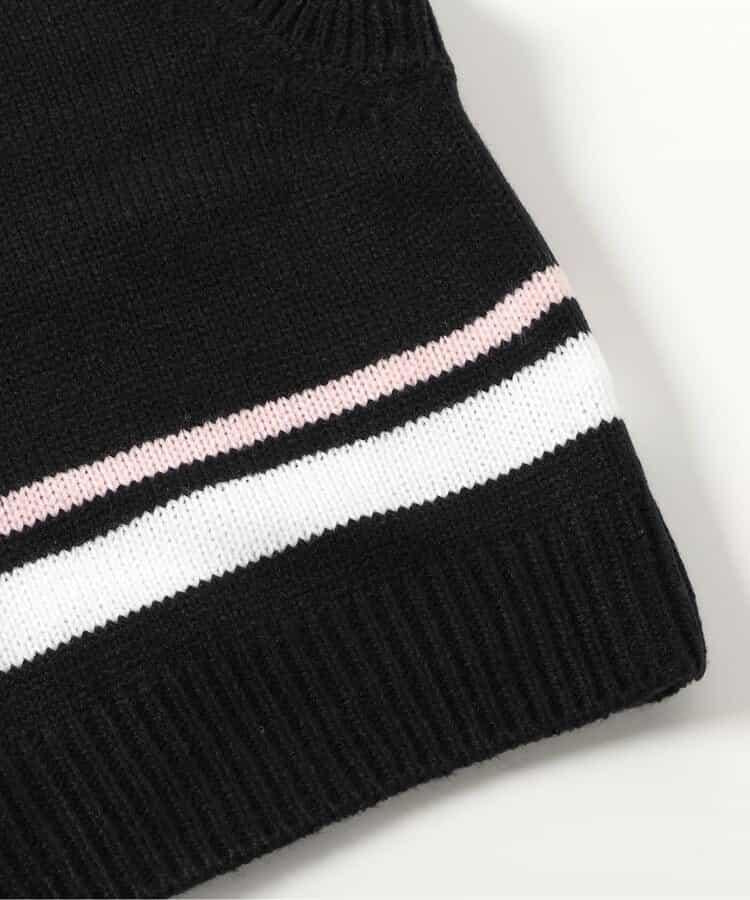 針織背心&蝴蝶結迷你連衣裙套裝