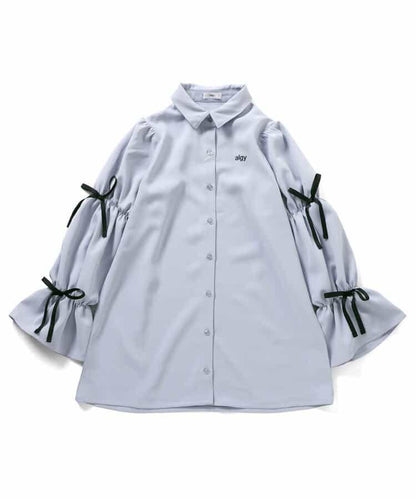 針織背心&蝴蝶結迷你連衣裙套裝