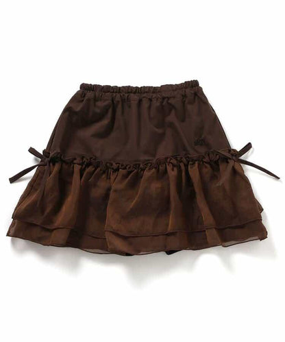 層疊半身裙&保暖安全褲套裝