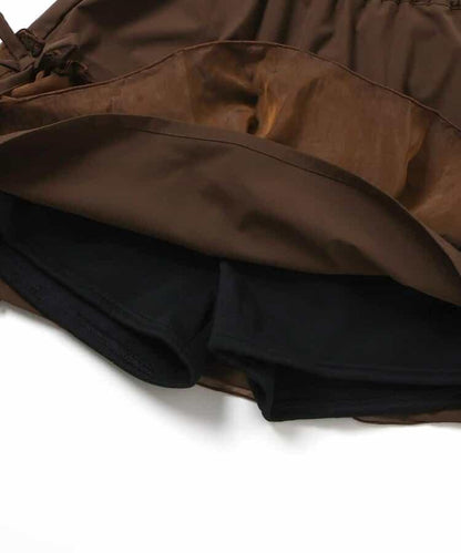 層疊半身裙&保暖安全褲套裝