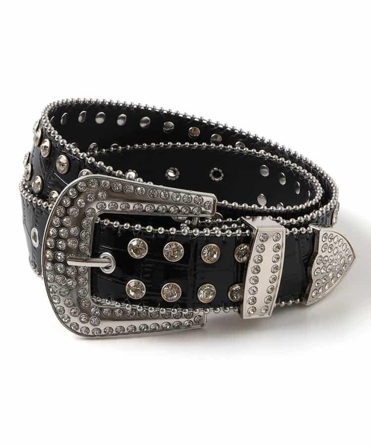 水鑽裝飾釦帶腰帶3