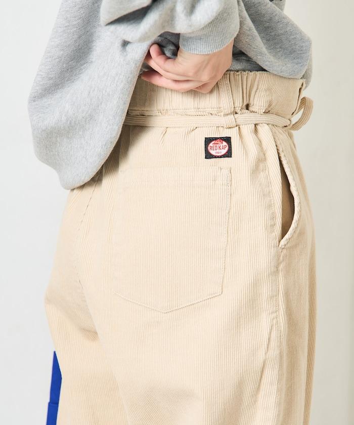 特別款燈芯絨抽繩休閒褲＜可搭配套裝＞