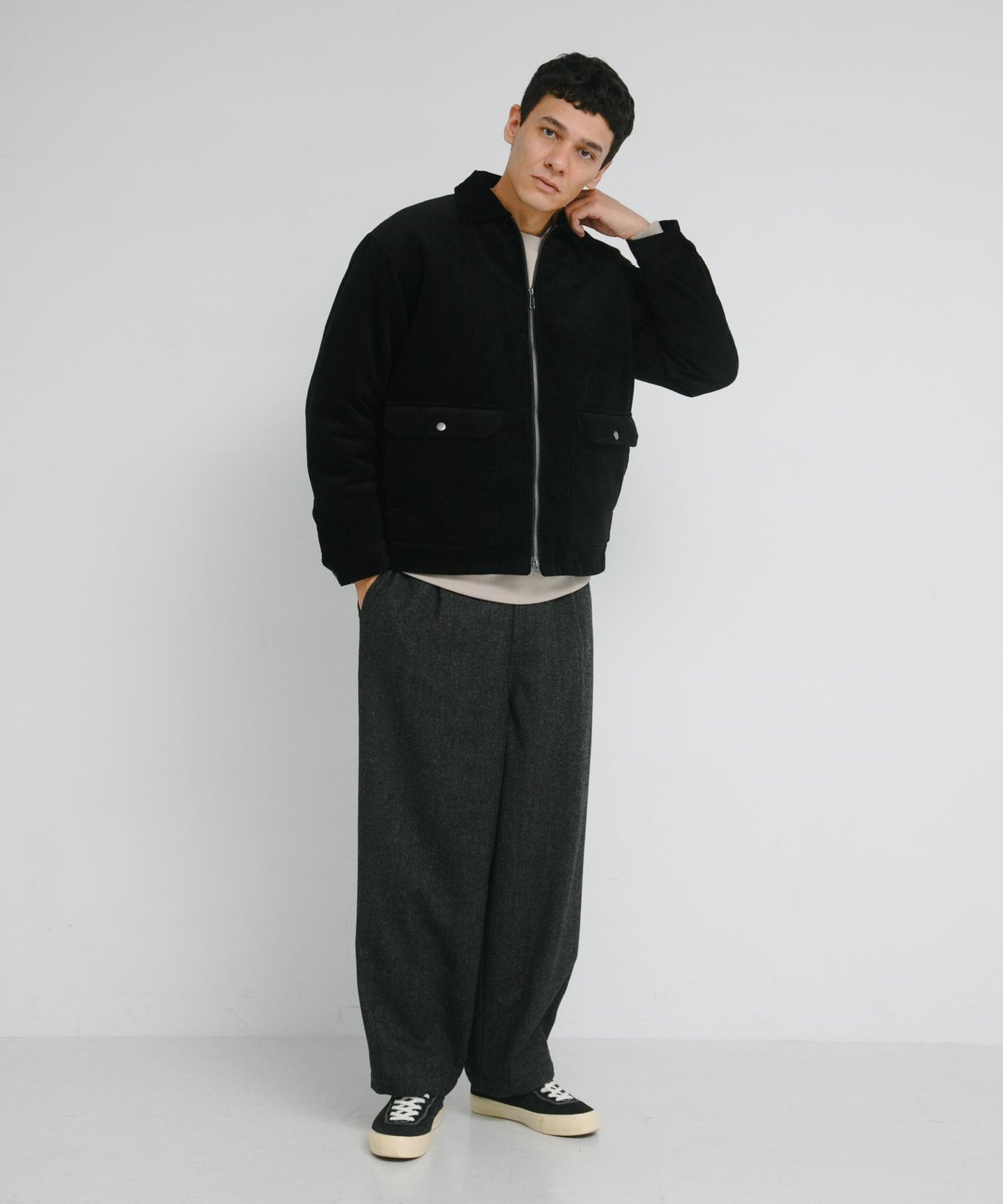 加厚短款拉鍊夾克