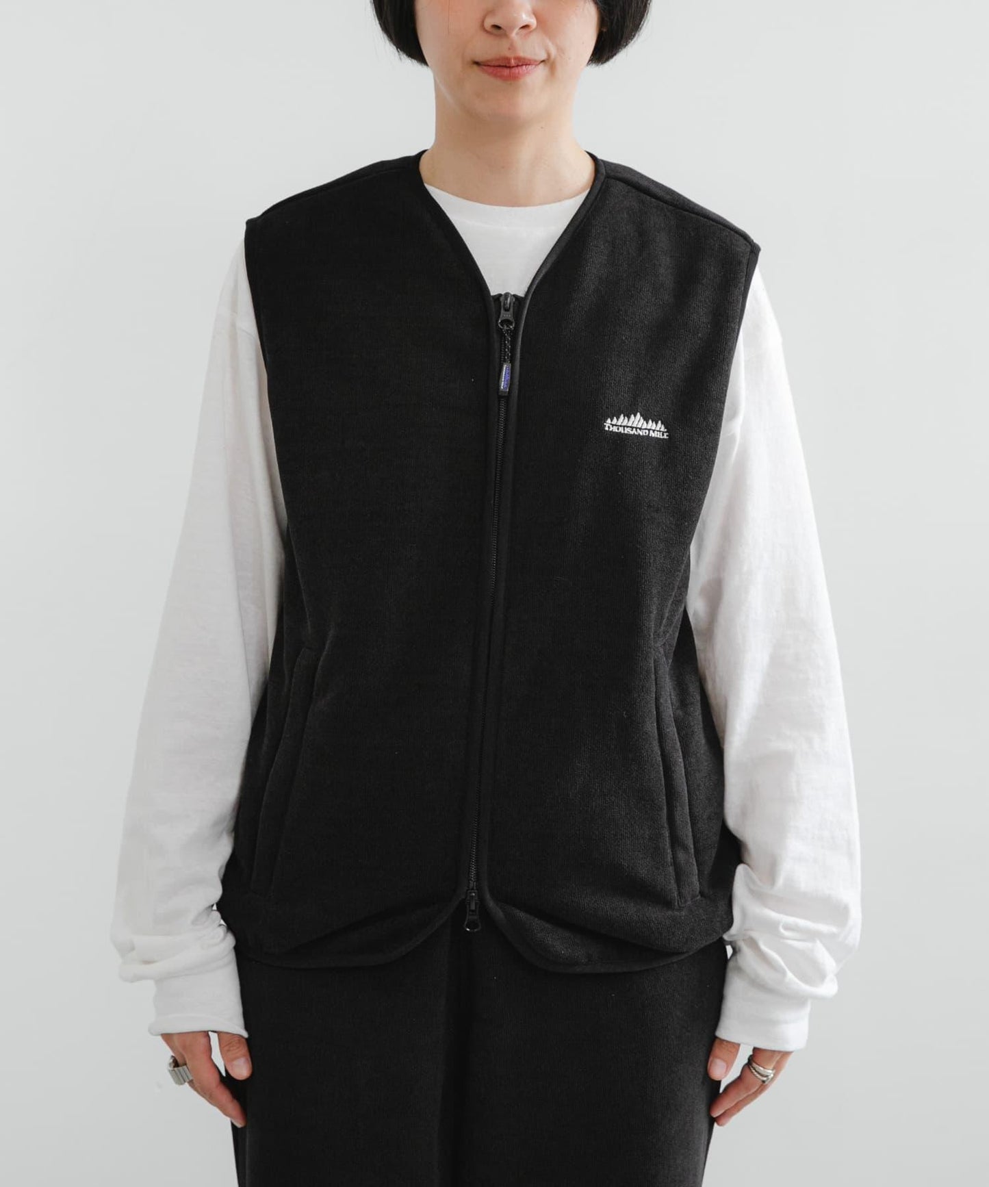 『聯名』THOUSAND MILE×URBAN RESEARCH 針織抓絨拉鍊馬甲