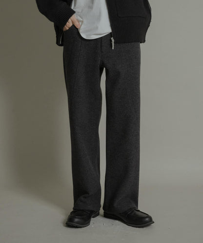 圓形拼接5件裝呢料長褲