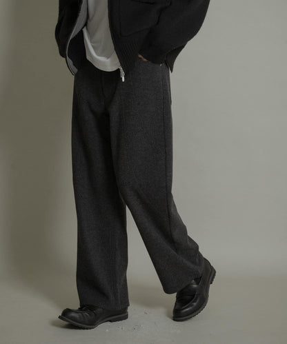 圓形拼接5件裝呢料長褲