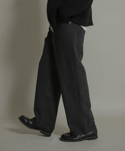 圓形拼接5件裝呢料長褲