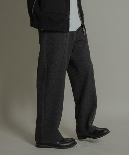 圓形拼接5件裝呢料長褲