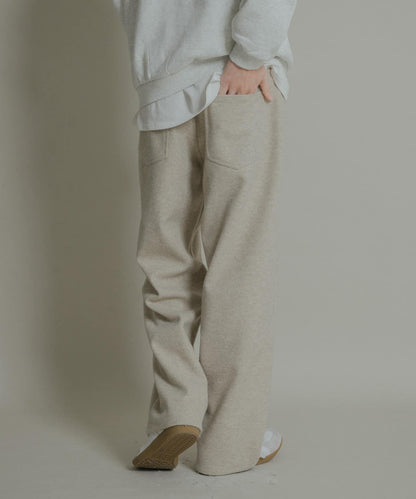 圓形拼接5件裝呢料長褲