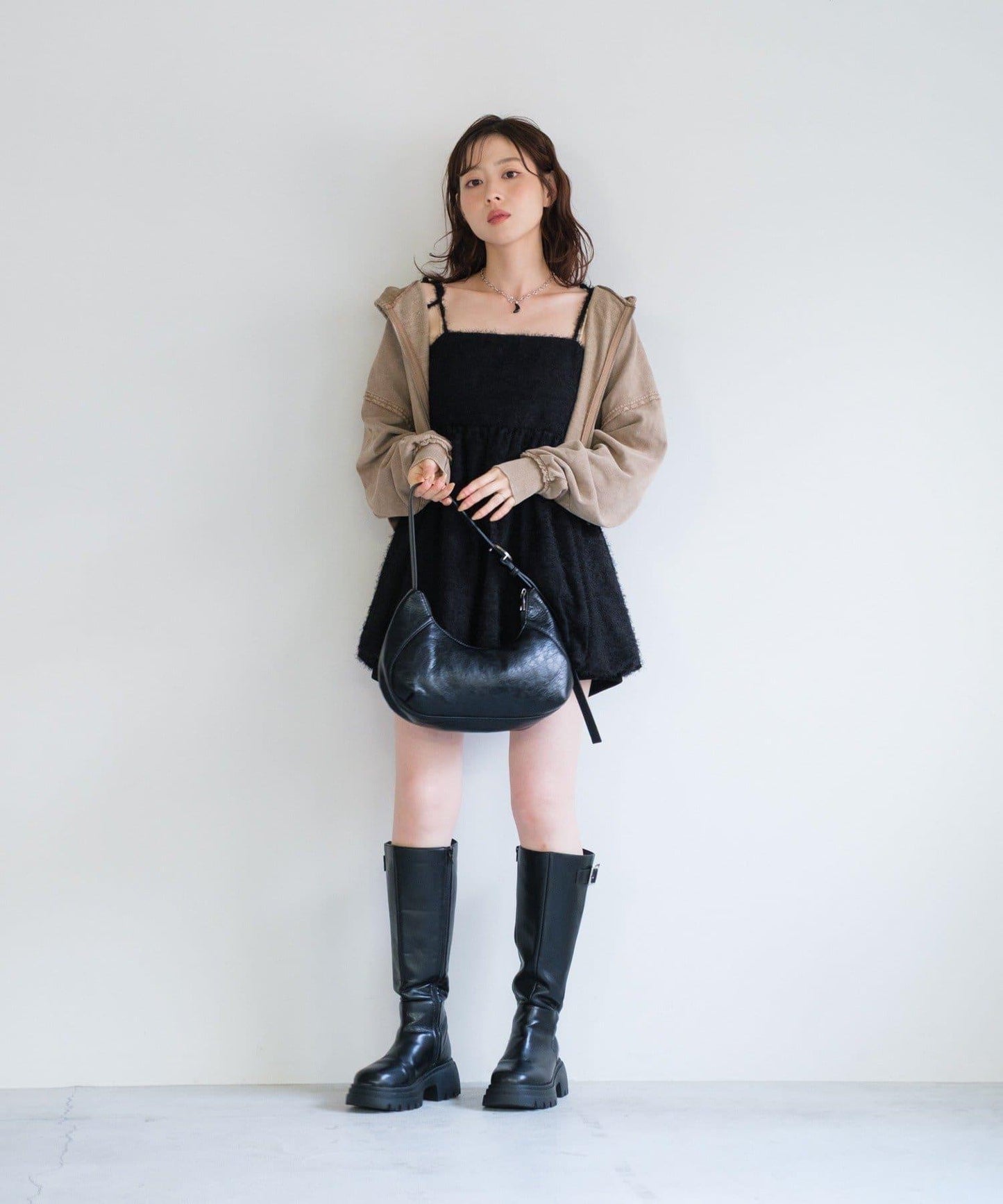 【Kastane】雙拉鍊衛衣連帽衫