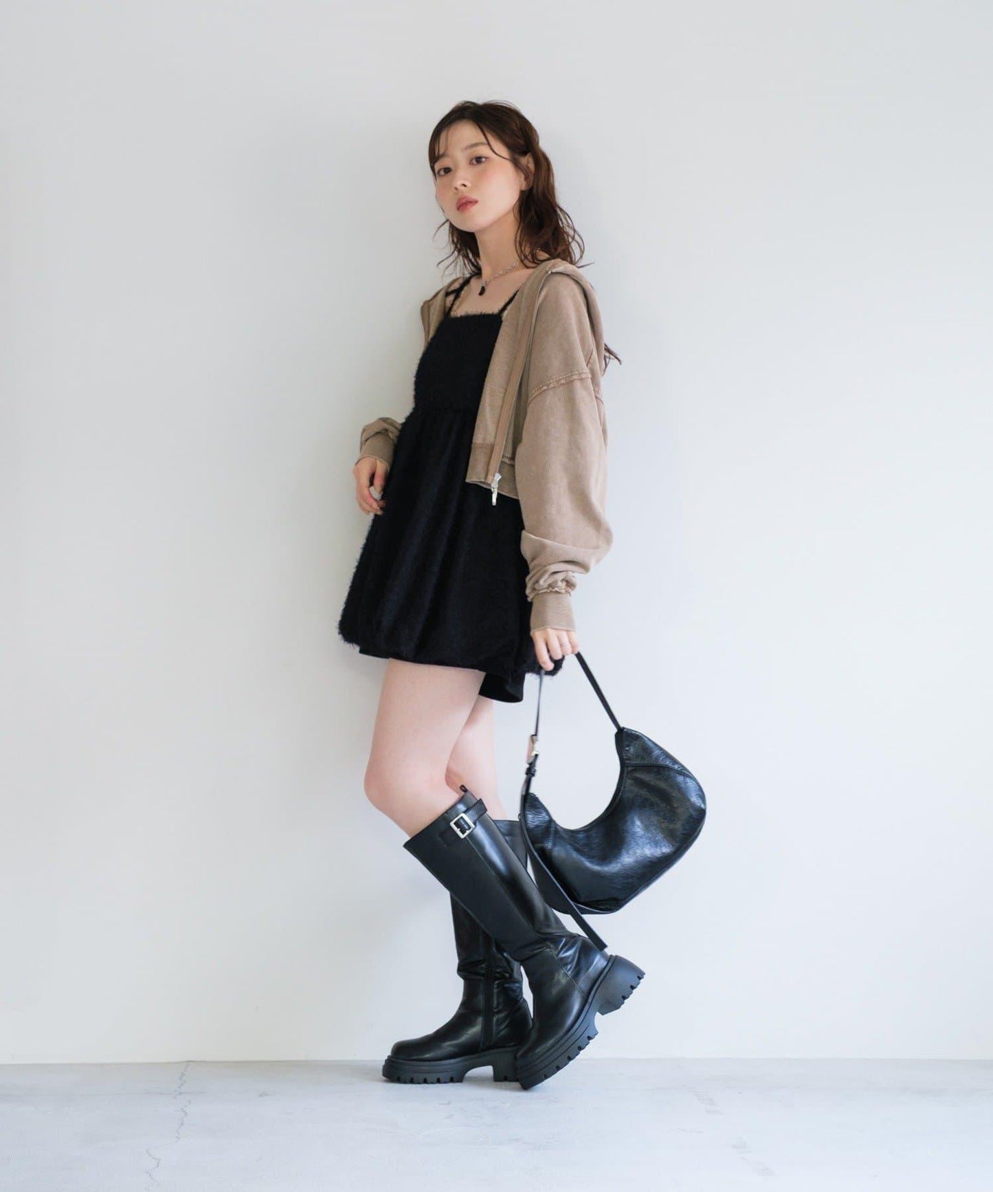 【Kastane】雙拉鍊衛衣連帽衫