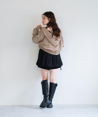 【Kastane】雙拉鍊衛衣連帽衫