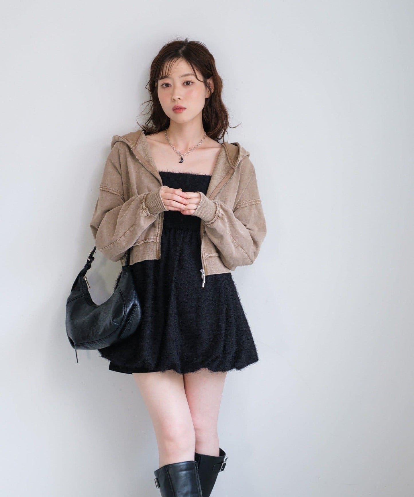 【Kastane】雙拉鍊衛衣連帽衫