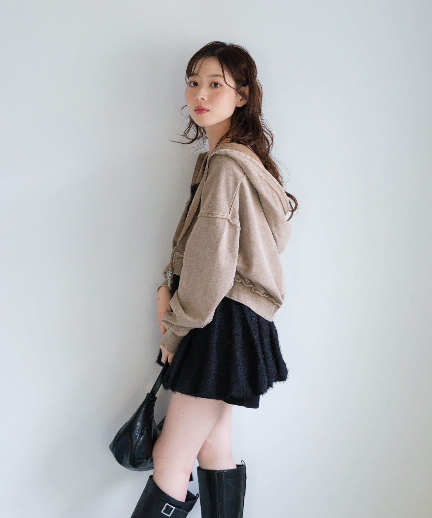 【Kastane】雙拉鍊衛衣連帽衫