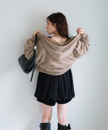 【Kastane】雙拉鍊衛衣連帽衫