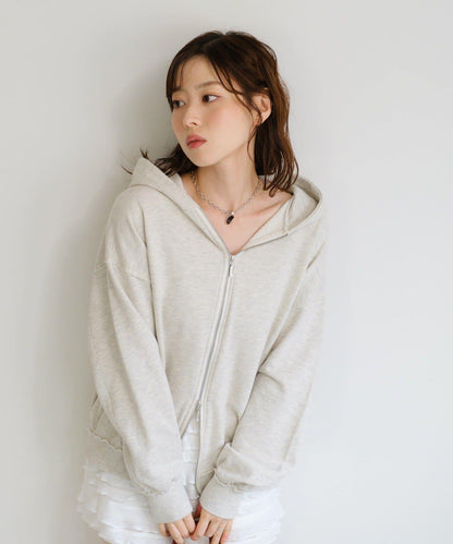 【Kastane】雙拉鍊衛衣連帽衫