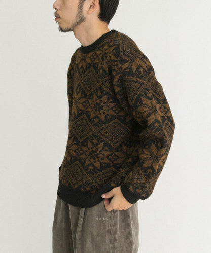 北歐風針織套頭衫