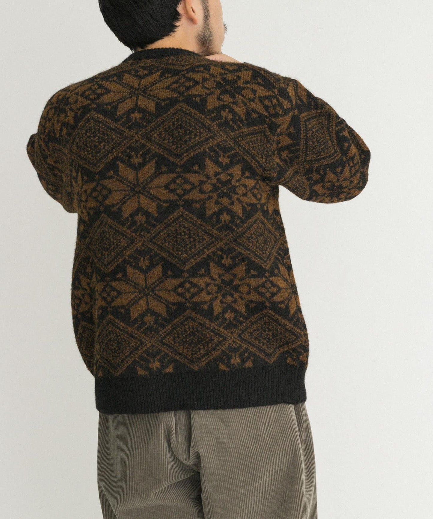 北歐風針織套頭衫