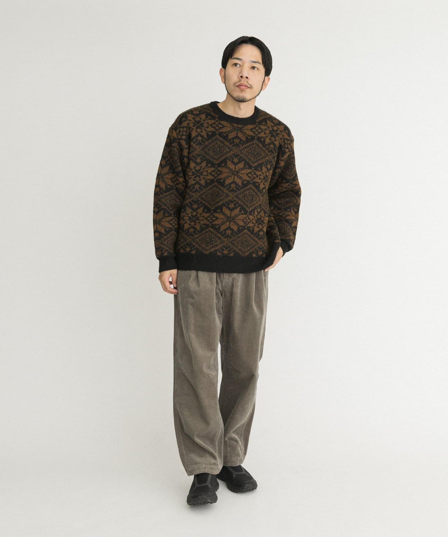 北歐風針織套頭衫