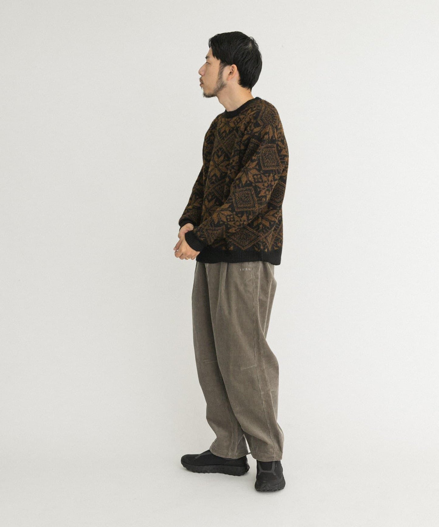 北歐風針織套頭衫