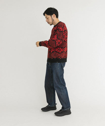 北歐風針織套頭衫