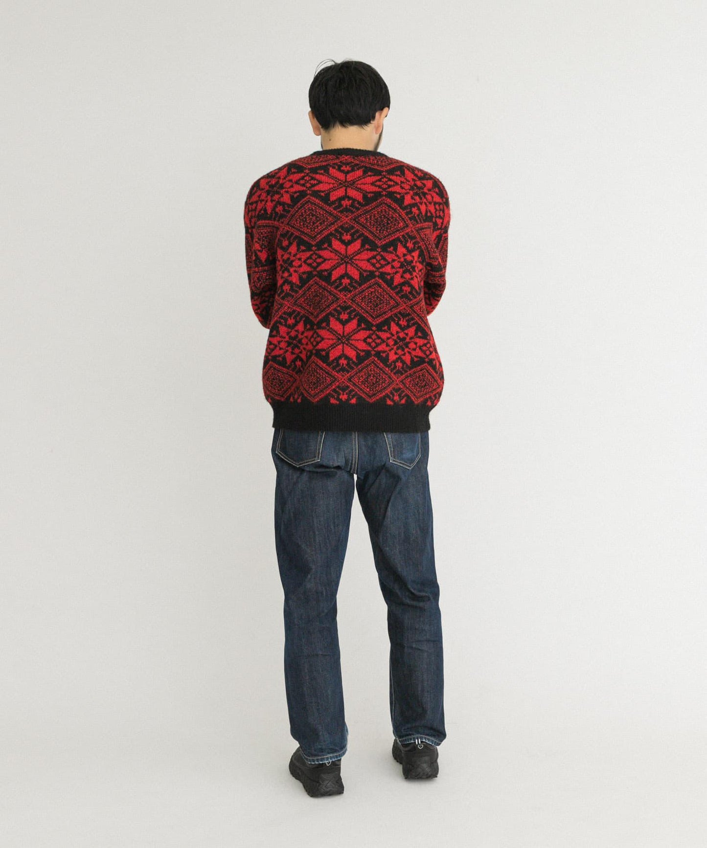 北歐風針織套頭衫