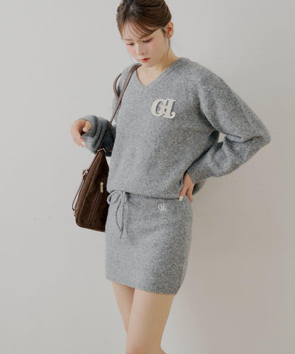 【可成套搭配】針織修身迷你裙