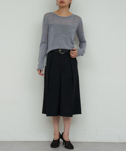 【HERITANOVUM】輕薄羊毛圓領針織衫