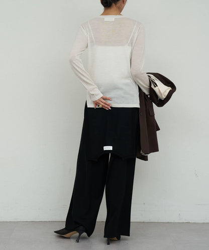 【HERITANOVUM】輕薄羊毛圓領針織衫