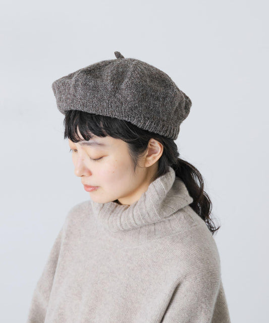 秘魯風針織貝雷帽