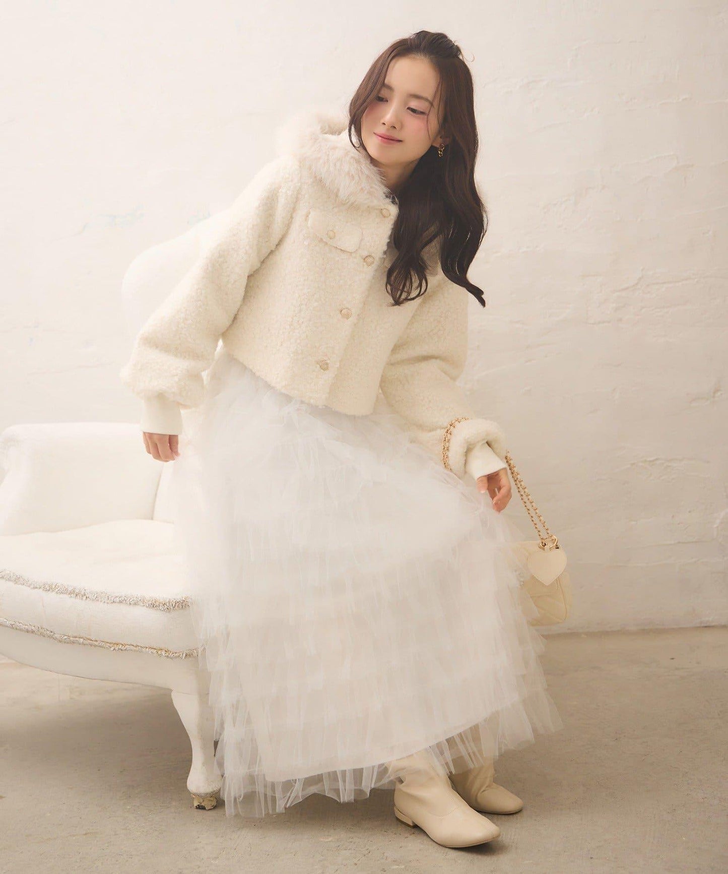 【Seemi.】仿皮草連帽衛衣