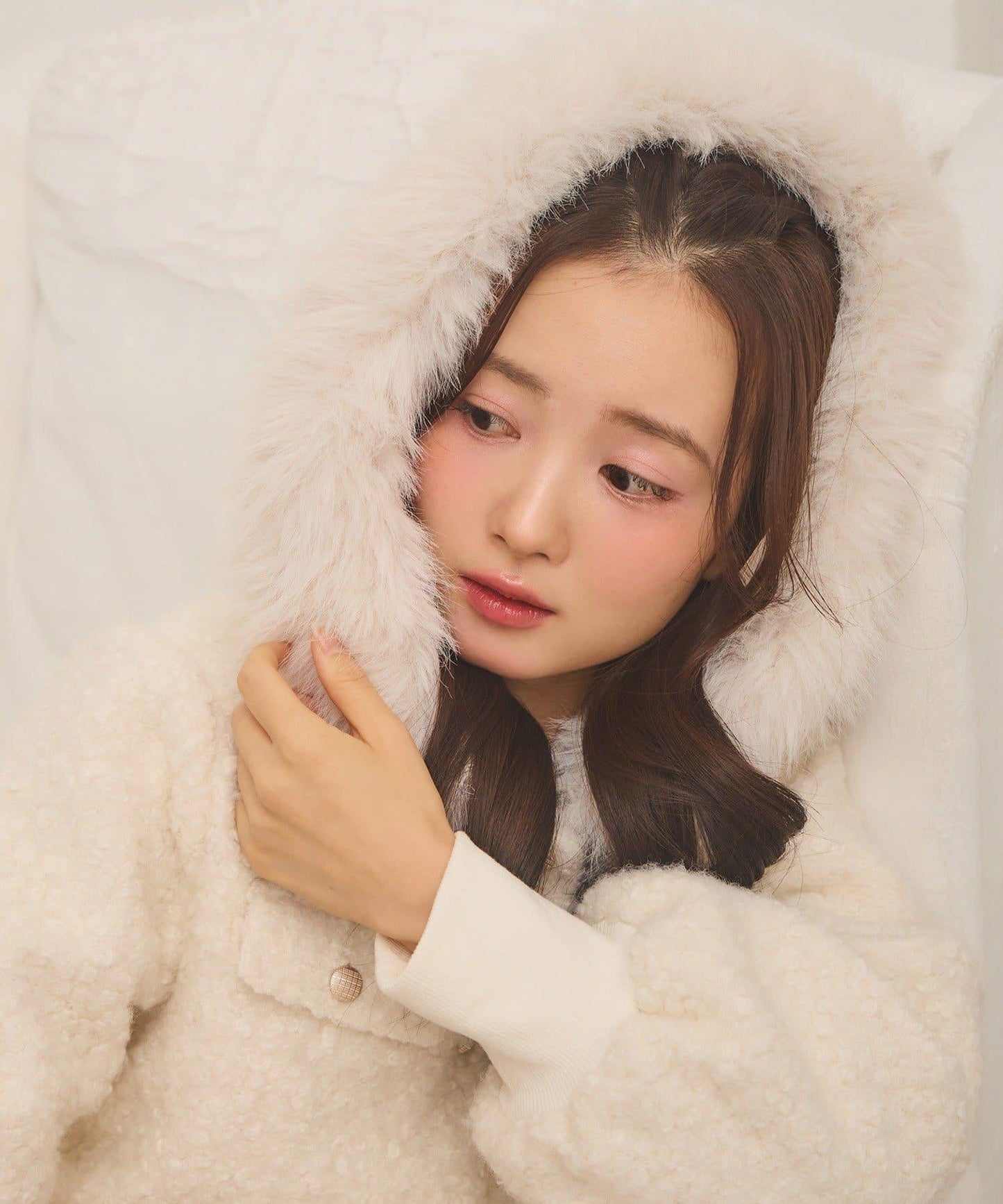 【Seemi.】仿皮草連帽衛衣
