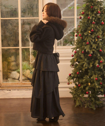 【Seemi.】寶石裝飾連衣裙