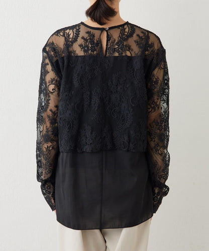 層疊蕾絲襯衫
