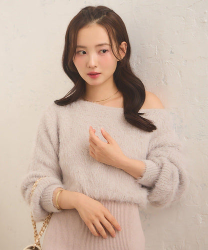 【Seemi.】拼接針織連衣裙