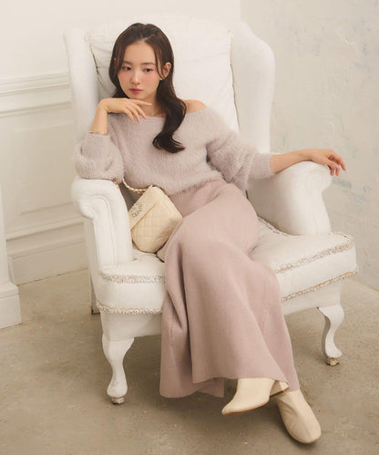 【Seemi.】拼接針織連衣裙