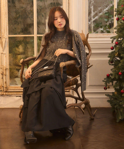 【Seemi.】寶石裝飾連衣裙