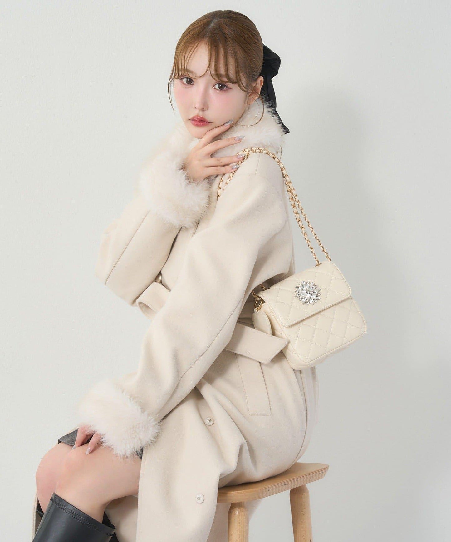 【Seemi.】菱格絎縫迷你包