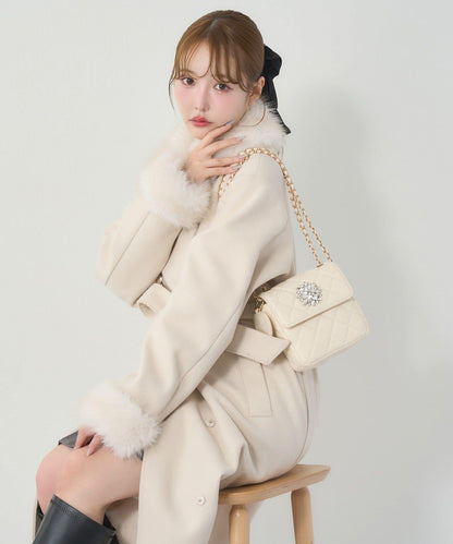 【Seemi.】菱格絎縫迷你包