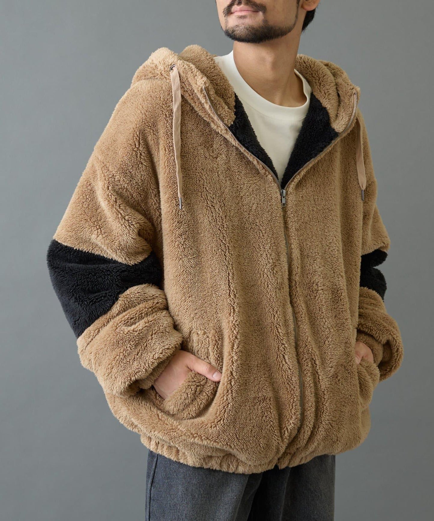 【復刻】長絨抓絨寬鬆連帽衛衣