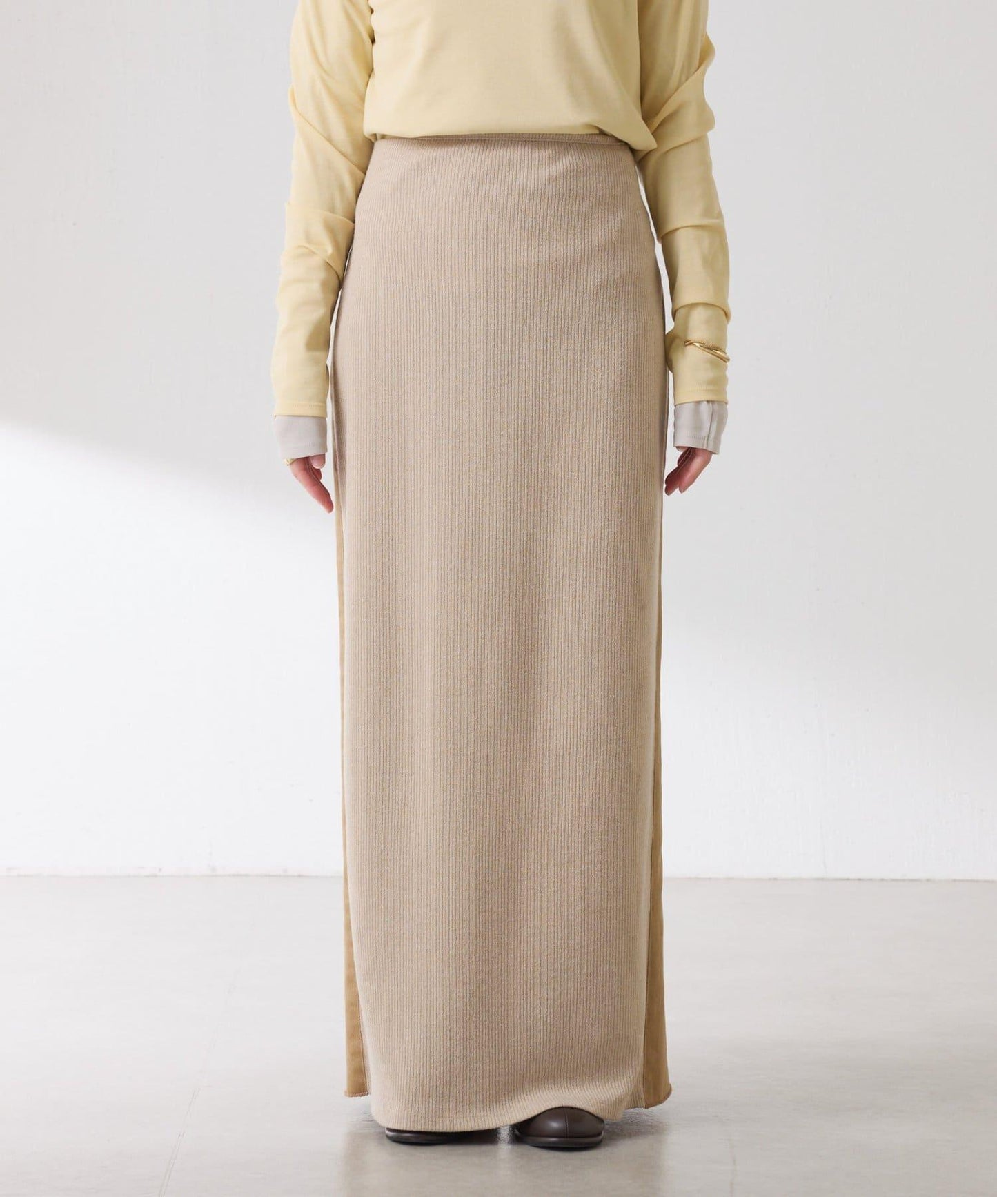 Q.anos 2層牛仔半身裙