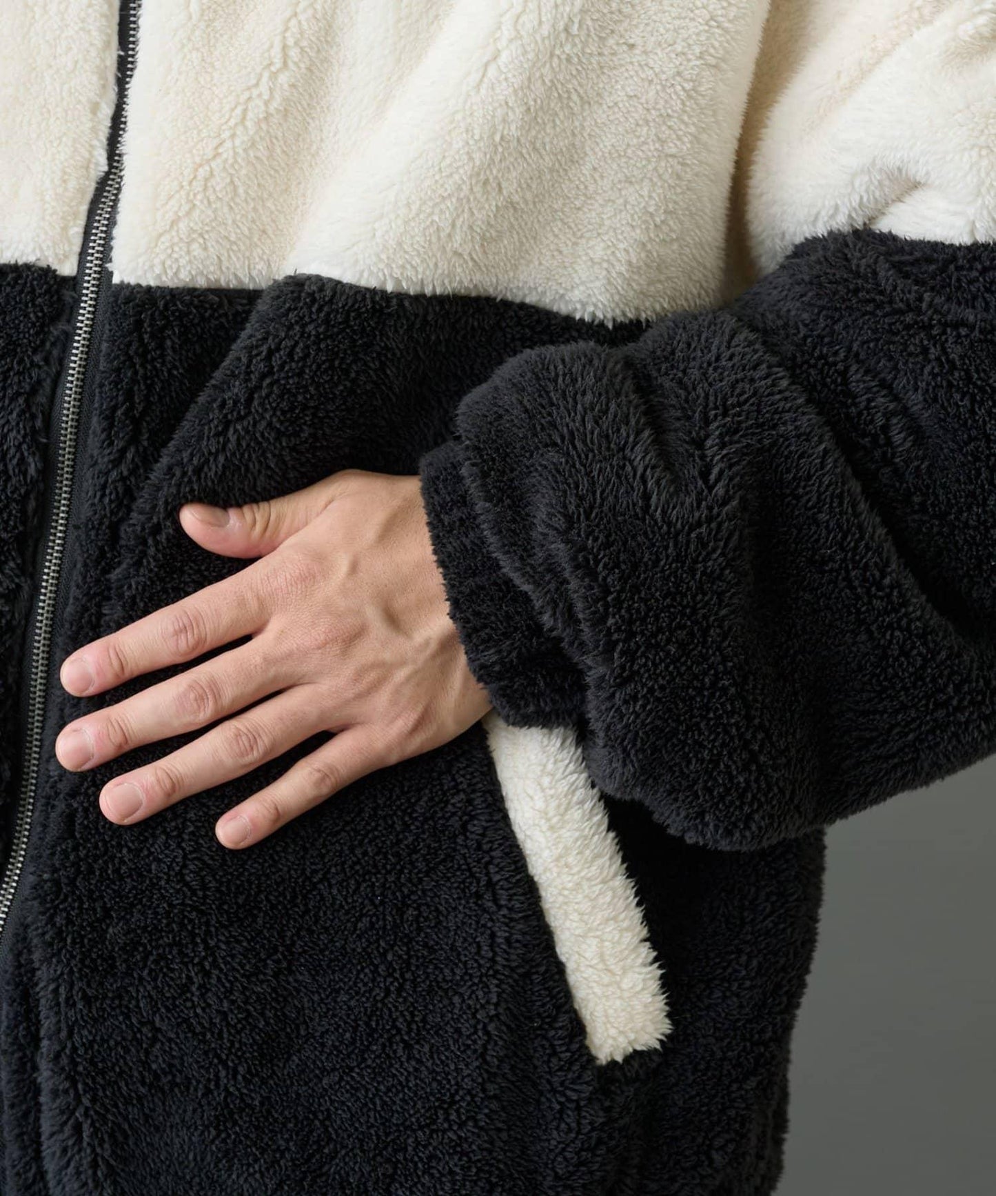 【復刻】長絨抓絨加大立領夾克