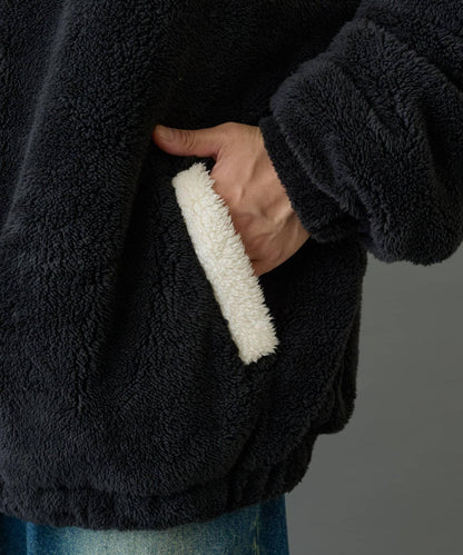 【復刻】長絨抓絨加大立領夾克