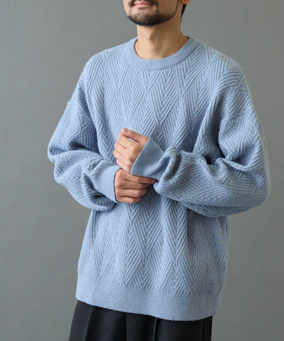 瓷磚圖案針織套頭衫