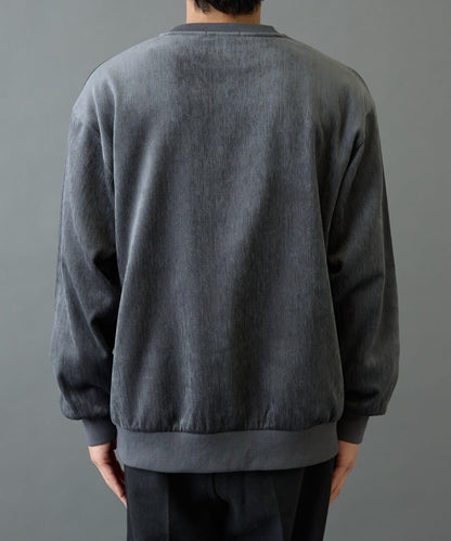 漸變色毛圈圓領套頭衫