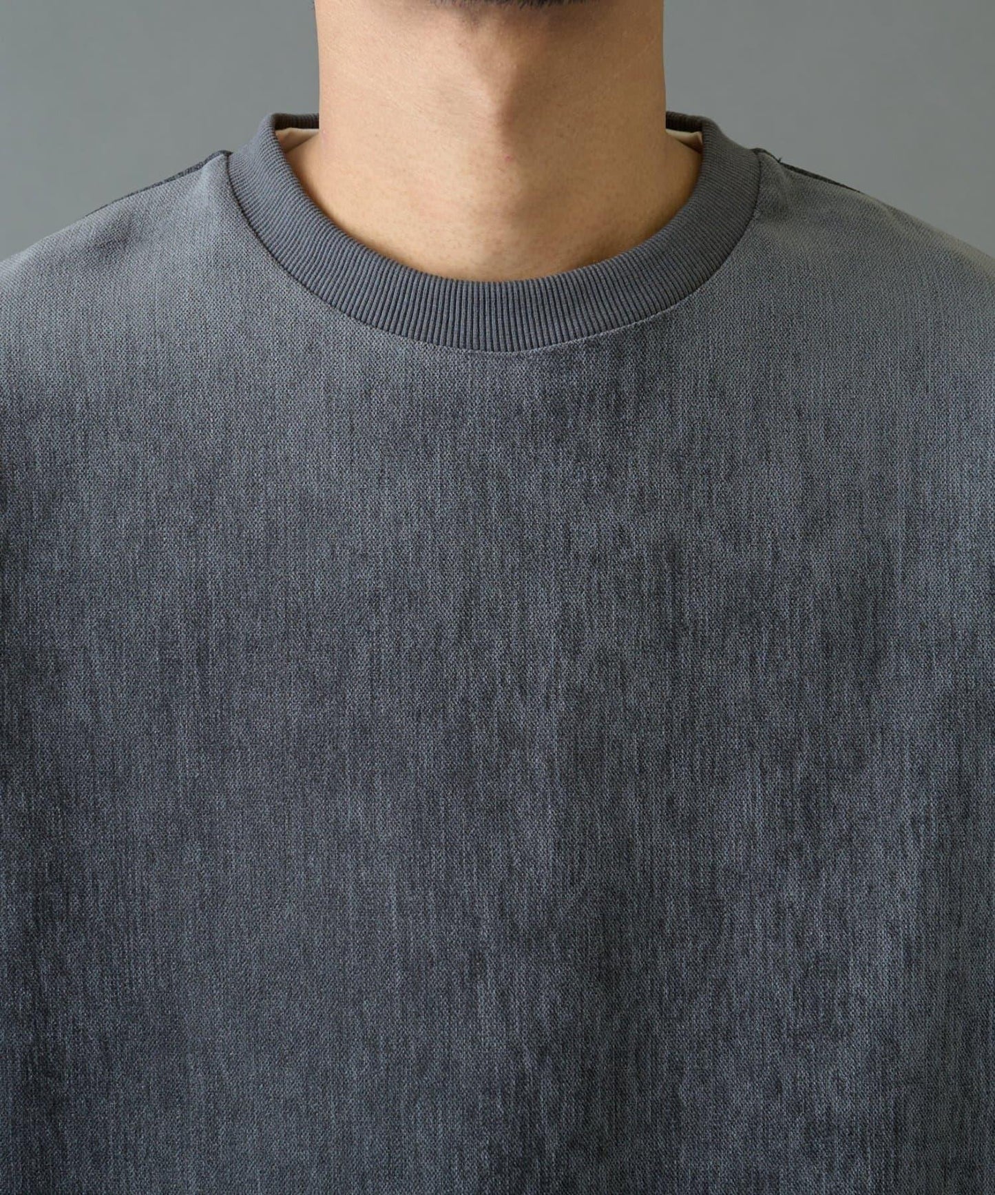 漸變色毛圈圓領套頭衫