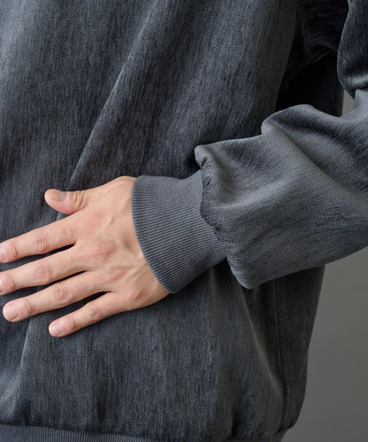 漸變色毛圈圓領套頭衫