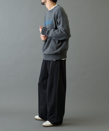 毛圈織標誌針織套頭衫