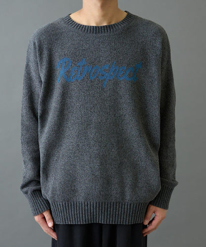 毛圈織標誌針織套頭衫